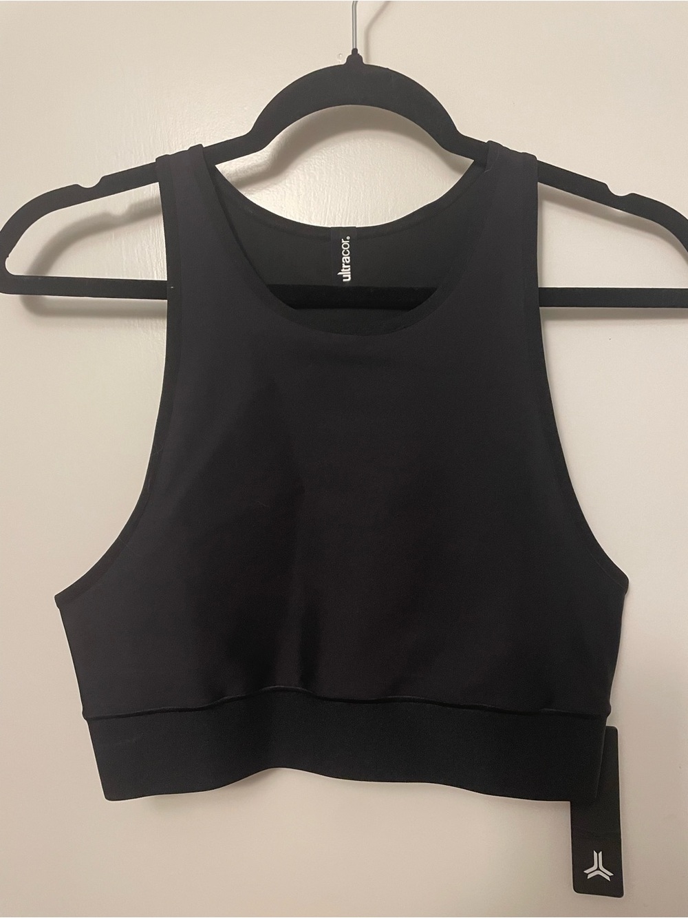 ultracor Black High-Neck Racerback Sports Bra